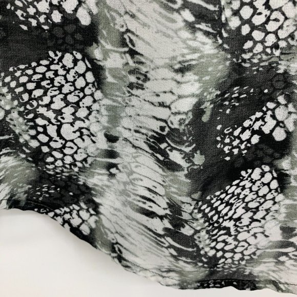 Cabi Top Black Snake Print Button Down Long Sleeve #988 - Picture 11 of 13